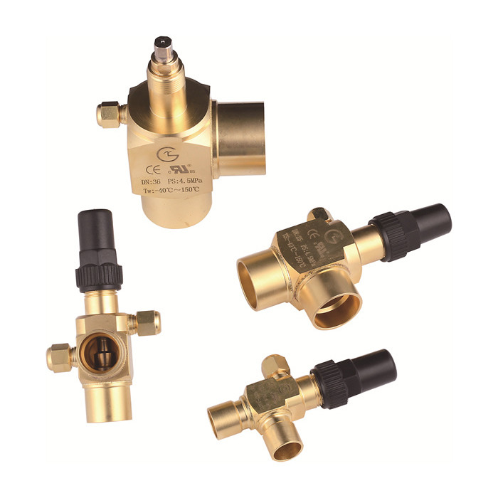 Uzun kullanım ömrü Soğutma açı valfi / 0 ̊6.3MPa HCFC R717 Lehim açı valfi
