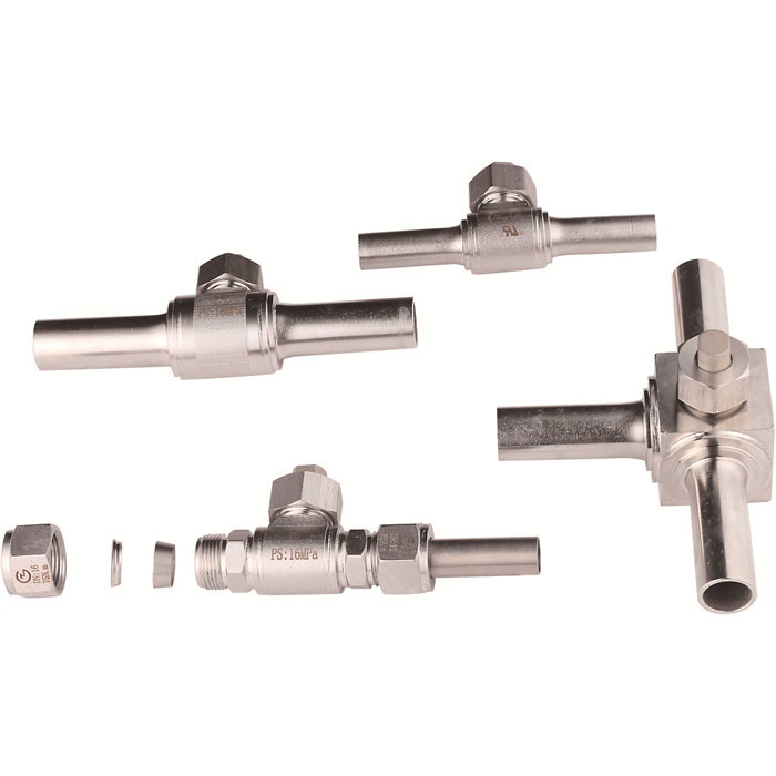 CO2 Soğutma 3/4 Inch Sıkıştırma Kapalı Valf Yüksek Basınç DN4  DN40 0  16.0 MPa -40C  140C