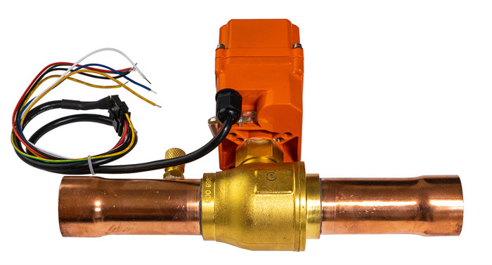 -20°C'den 120°C'ye Soğutma HVAC sistemleri için IP67 koruması ile elektrikli üç yönlü top valfi